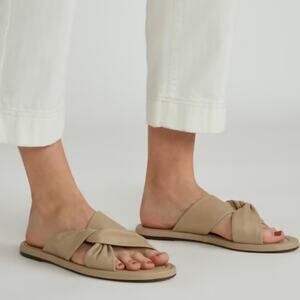 Everlane The Day Twist Sandal In Warm Khaki Size 10.5 New